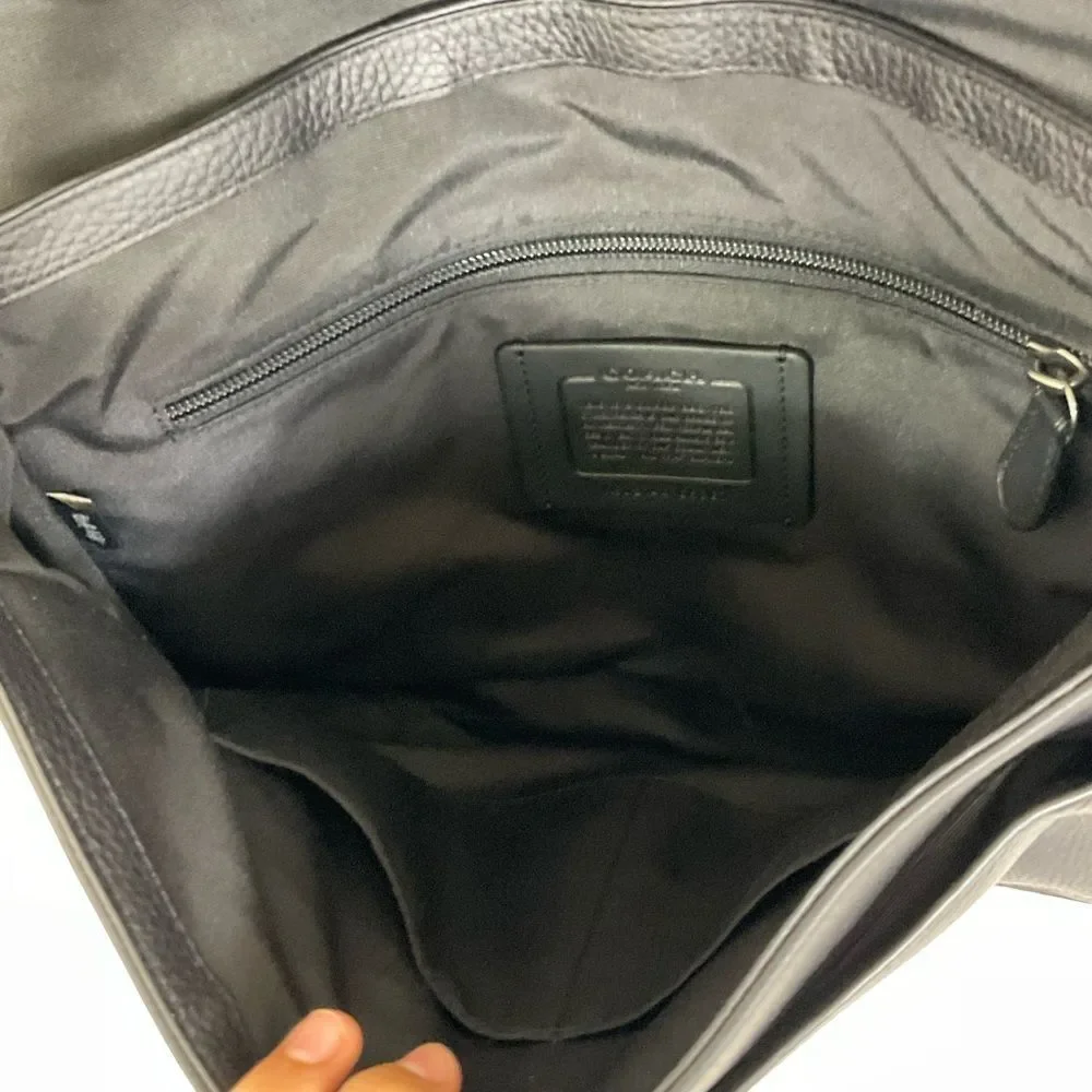 NEW Coach Men's Thompson Map Bag In Signature Jacquard With Varsity Stripe Bag
